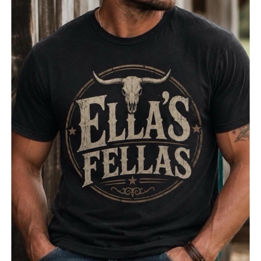 Ella Fella Ella Langley T-shirt Adult Unisex Black XL